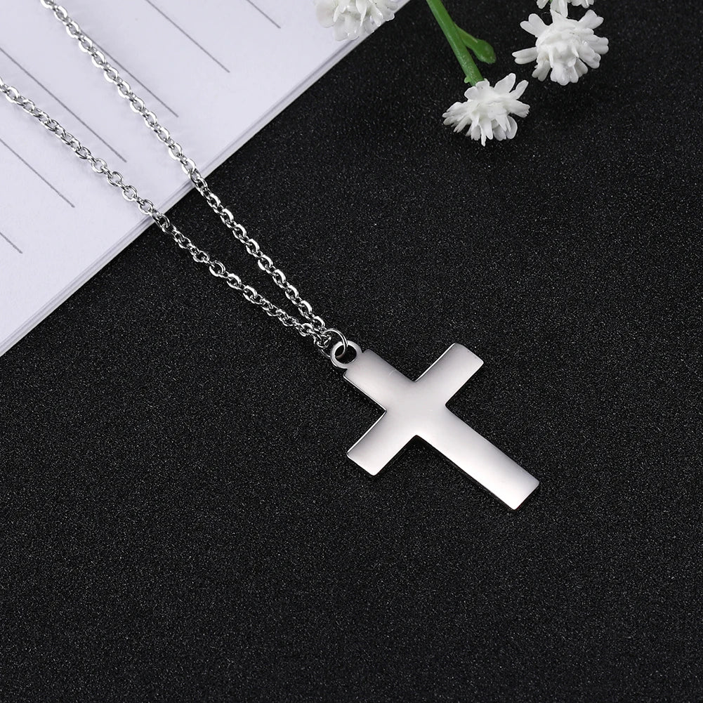 Cazador Jesus Cross Hollow Pendant Necklaces