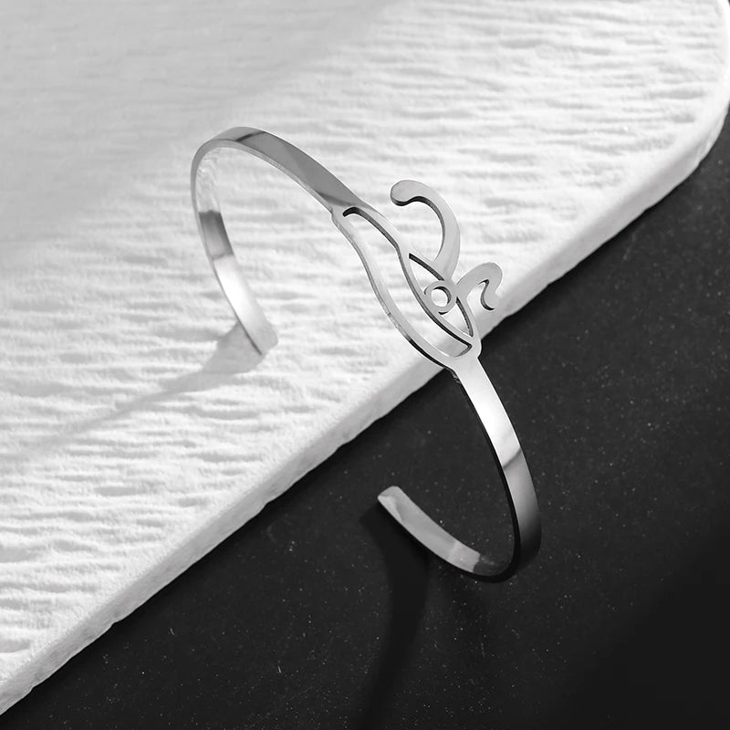 Christian Side Jesus Cross Simple Cuff Bracelet