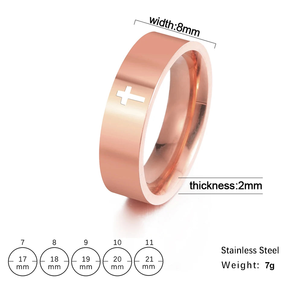 COOLTIME Gothic Cross Couple Rings