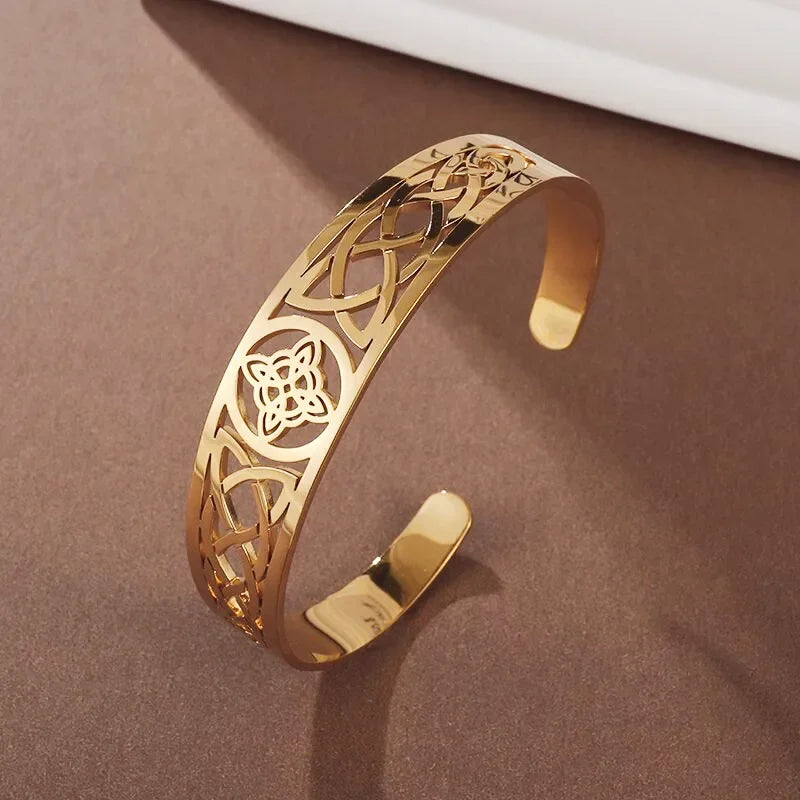 Christian Side Jesus Cross Simple Cuff Bracelet