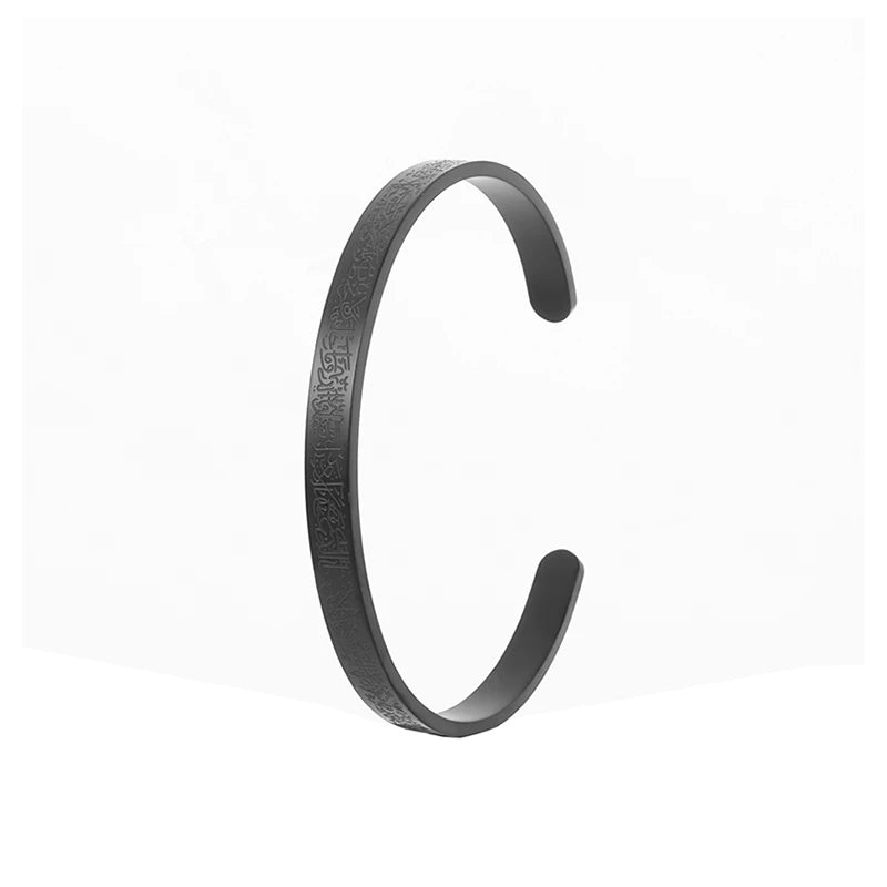 Christian Side Jesus Cross Simple Cuff Bracelet