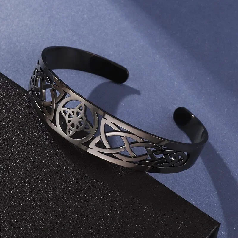 Christian Side Jesus Cross Simple Cuff Bracelet