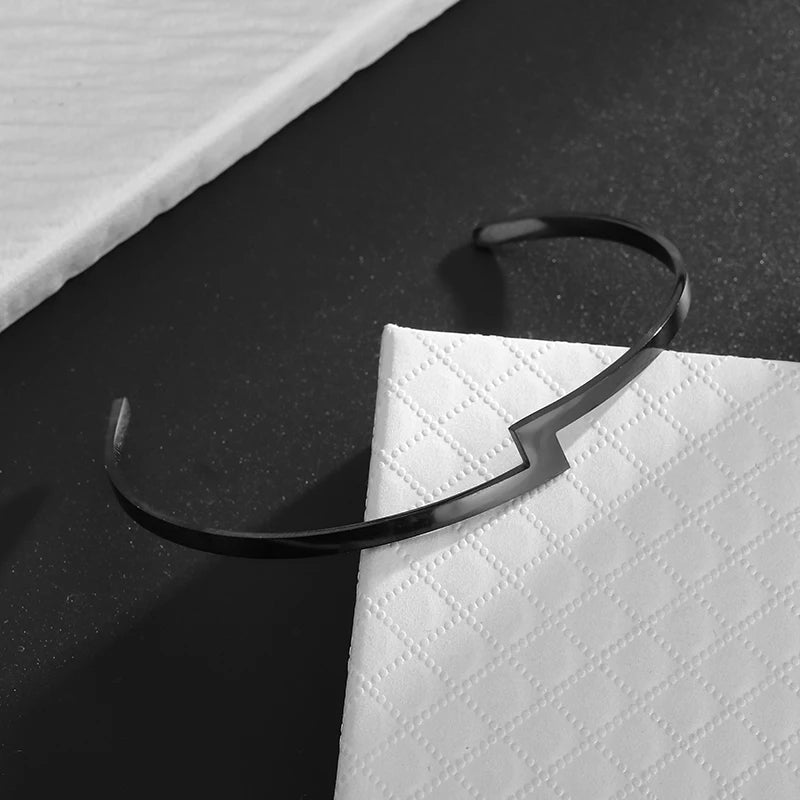 Christian Side Jesus Cross Simple Cuff Bracelet