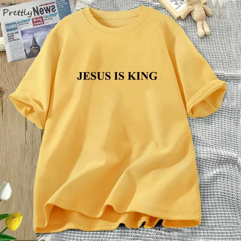 JESUS IS KING Graphic T-Shirts