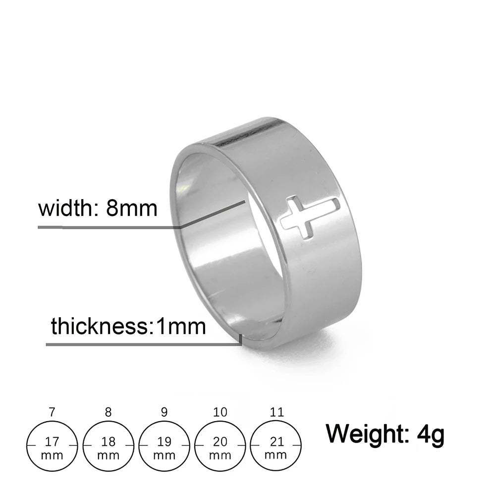 COOLTIME Gothic Cross Couple Rings