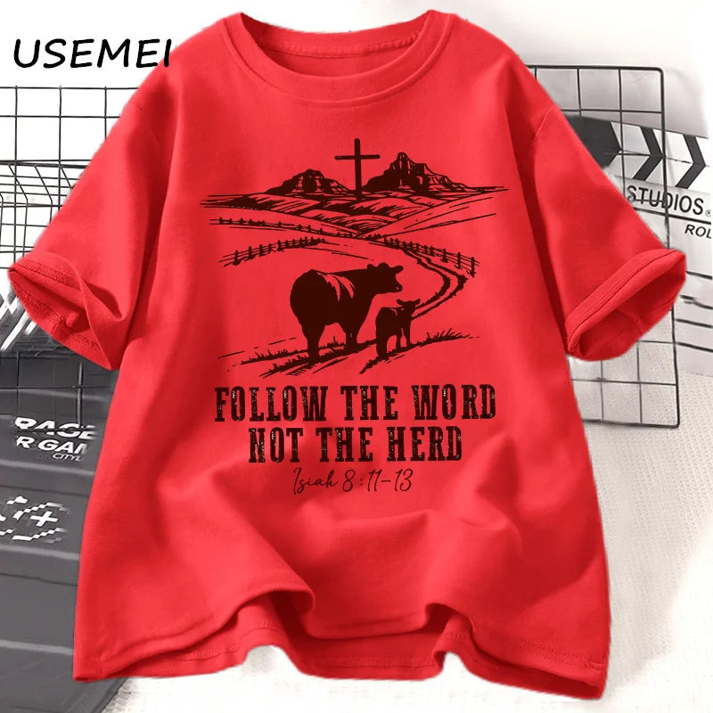 Follow The Word Not The Herd Jesus T-Shirt