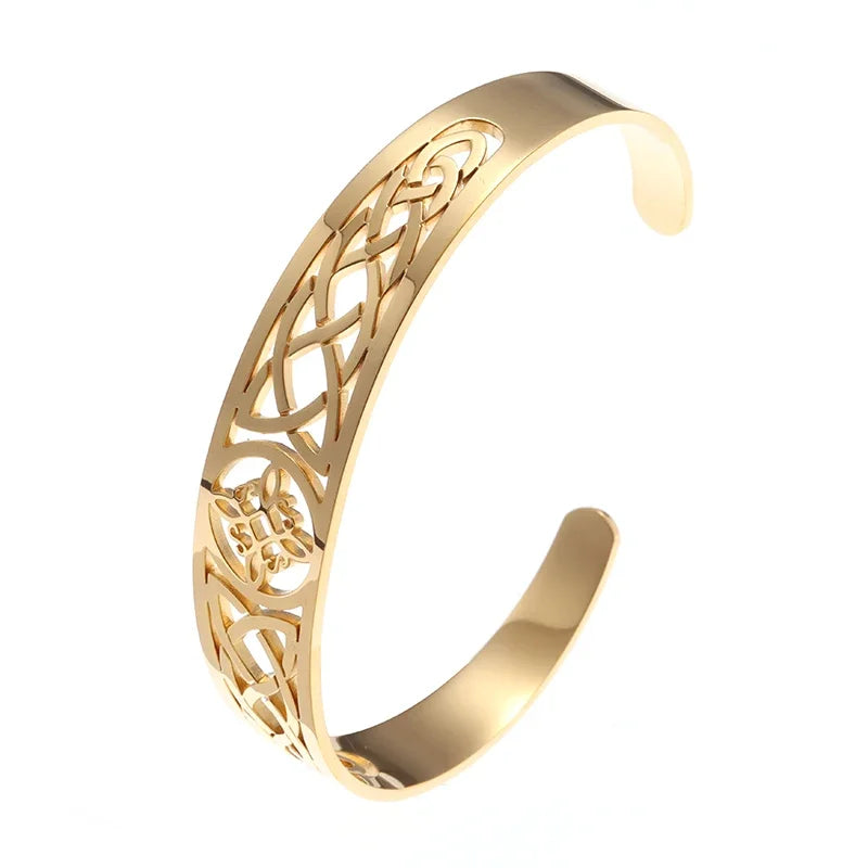 Christian Side Jesus Cross Simple Cuff Bracelet