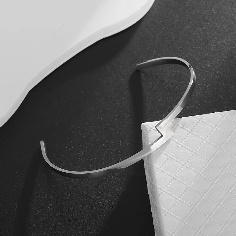 Christian Side Jesus Cross Simple Cuff Bracelet