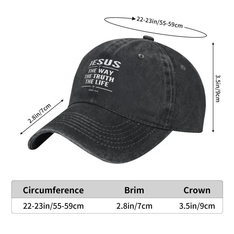The Way The Truth The Life Baseball Cap
