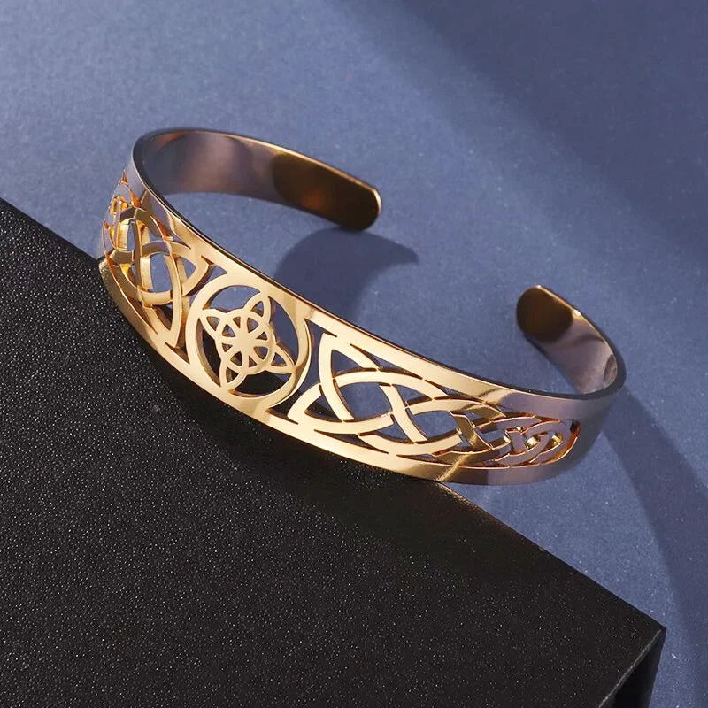 Christian Side Jesus Cross Simple Cuff Bracelet