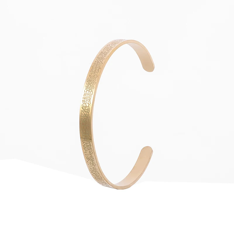 Christian Side Jesus Cross Simple Cuff Bracelet