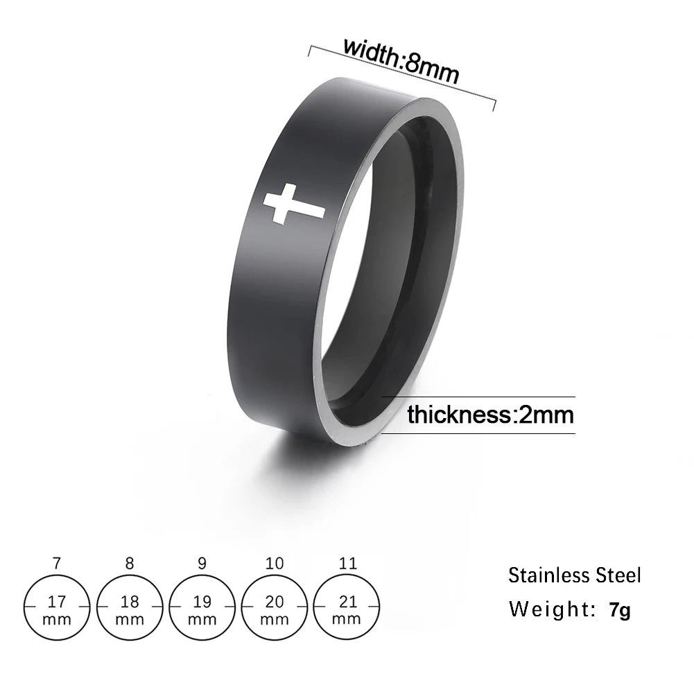 COOLTIME Gothic Cross Couple Rings
