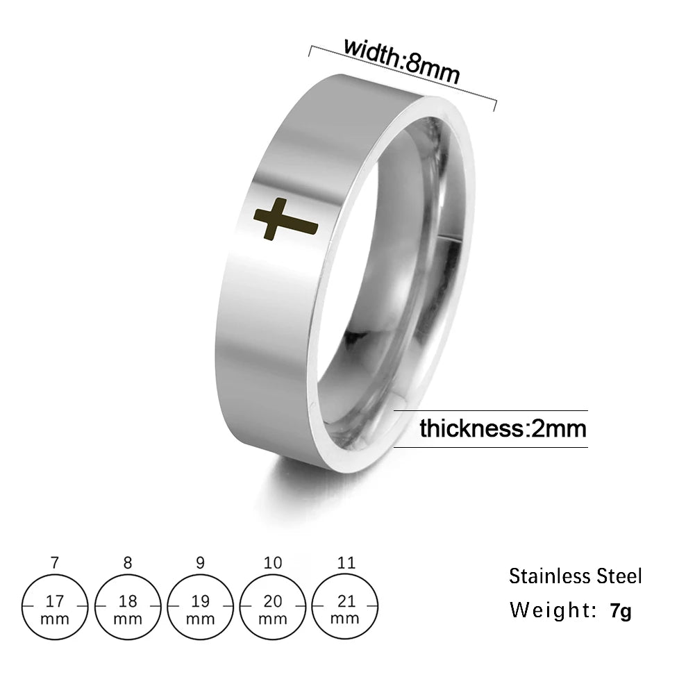 COOLTIME Gothic Cross Couple Rings