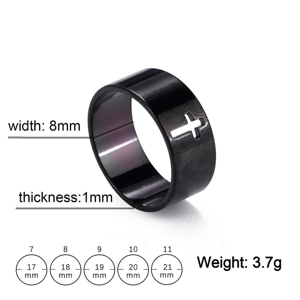 COOLTIME Gothic Cross Couple Rings